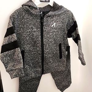 Boys-Alive Active Wear 2pc.Outfit-Charcoal